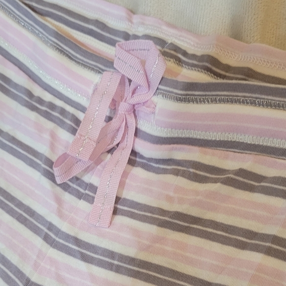 NWT Victoria's Secret Pillowtalk Tank Pajama Pink Gray Gold White Silver Sparkle - Picture 2 of 7